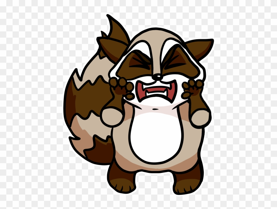 Bandit The Raccoon Messages Sticker-5 Clipart