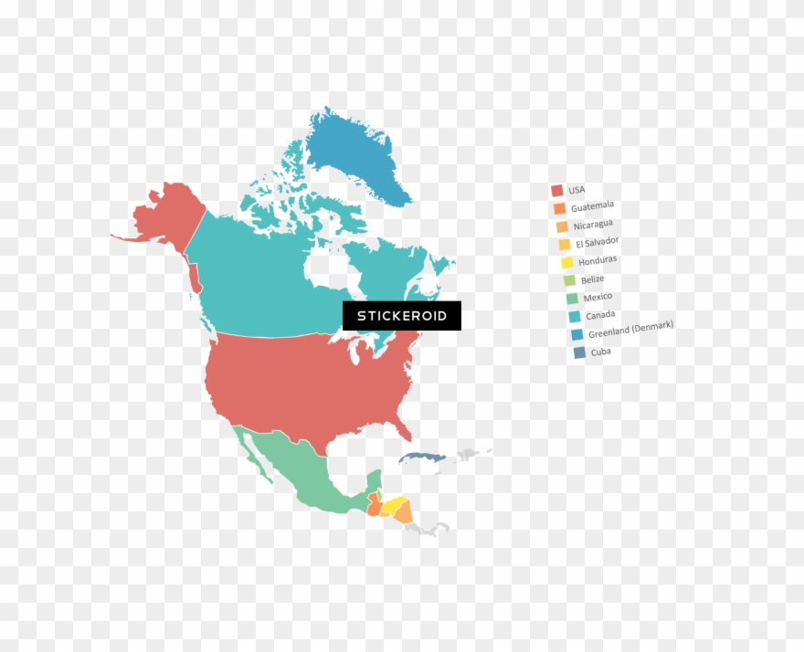 North America Map Clipart
