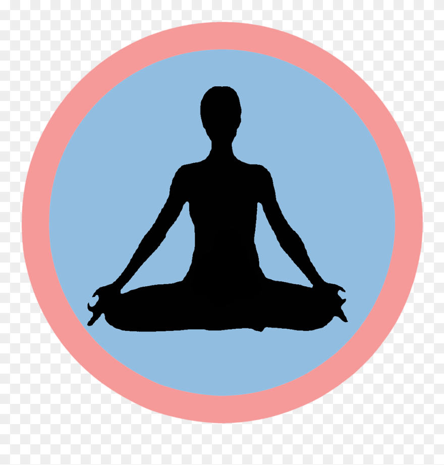 Serene Clipart Yoga Woman - Png Download