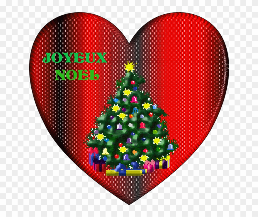 Joli Coeur Avec Sapin De Noël Créer Par Juju Clipart