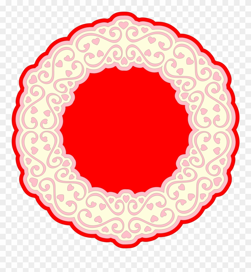 Heart Border For Doily Clipart