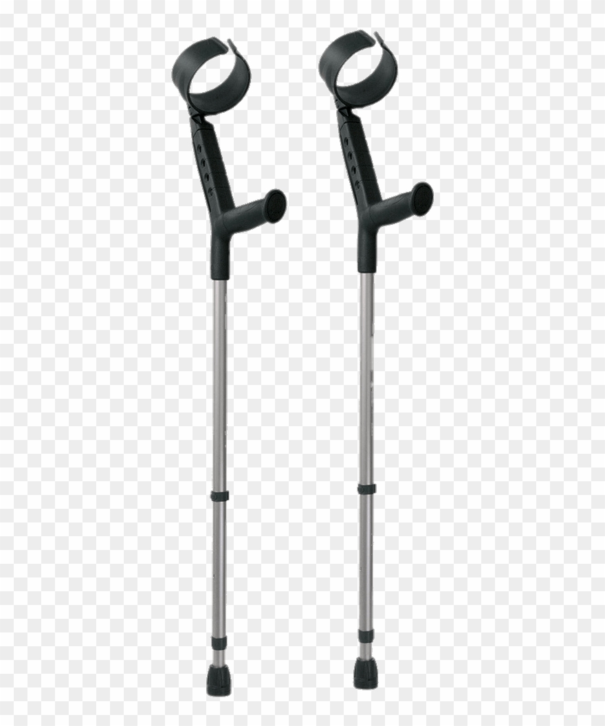 Forearm Crutches With Closed Cuff Clipart
