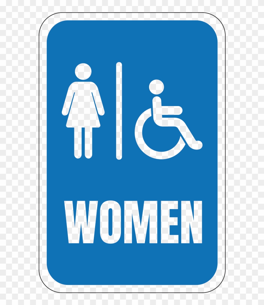 Handicap Womens Restroom Clipart
