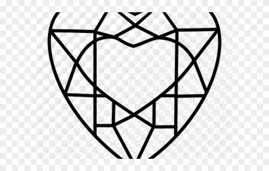 Crystals Clipart Heart - Png Download