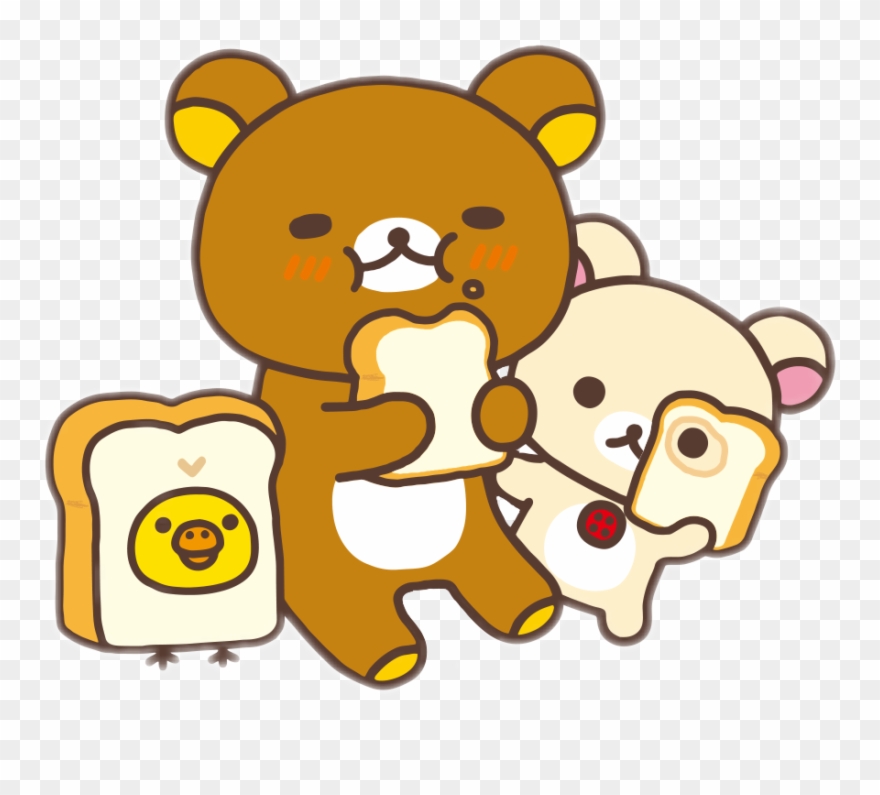 Warm And Toasty🍞 Rilakkuma Korilakkuma Kiiroitori Clipart