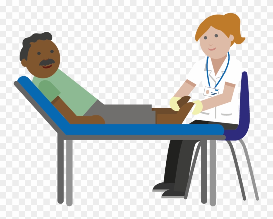 People 2-podiatrist With Adult Patient Clipart