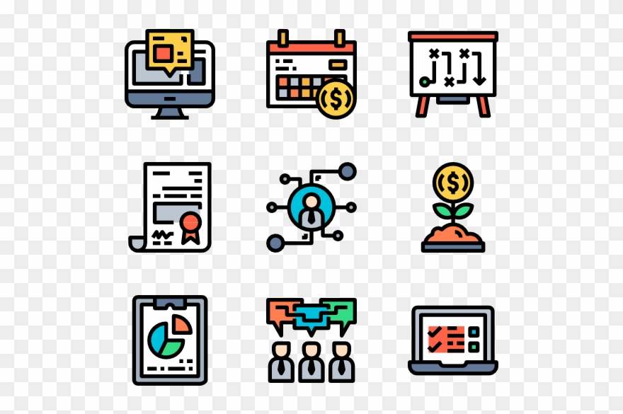 Online Marketing And Strategy 30 Premium Icons Clipart