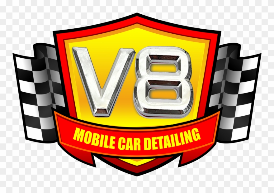 V8 Mobile Car Detailing Clipart