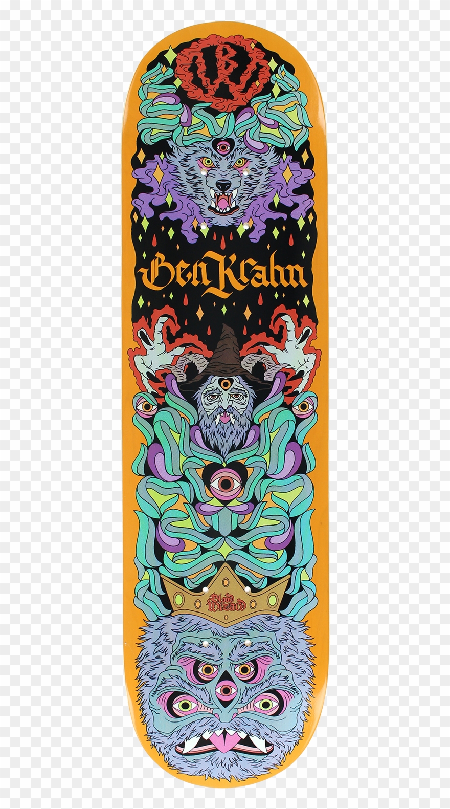 Blood Wizard Krahn Wolf Deck-8 Clipart