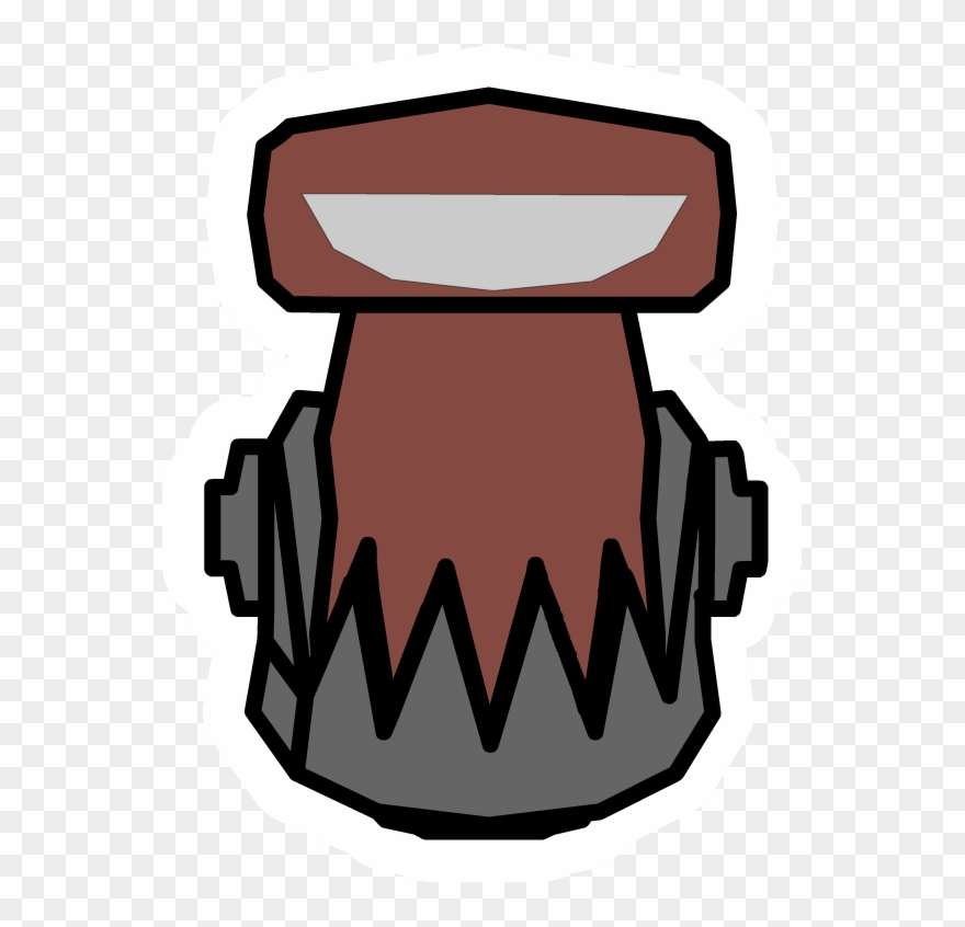 Robot Villain Pin Clipart