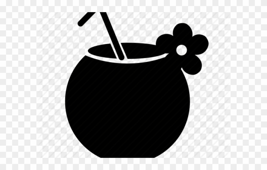Exotic Clipart Coconut Drink - Png Download