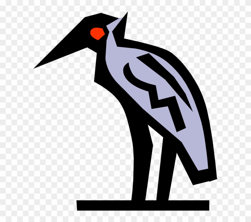 Vector Illustration Of Ancient Egyptian Tropical Bird Clipart