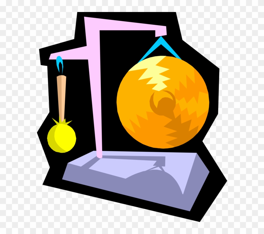 Vector Illustration Of Gong Musical Percussion Instrument Clipart