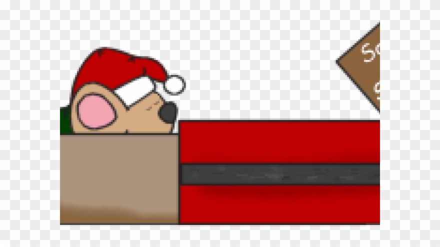 Mouse Clipart Bed - Png Download