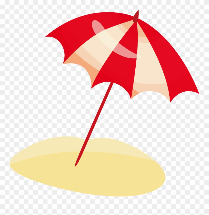 Cartoon Beach Clip Art Parasol Transprent Png Transparent Png