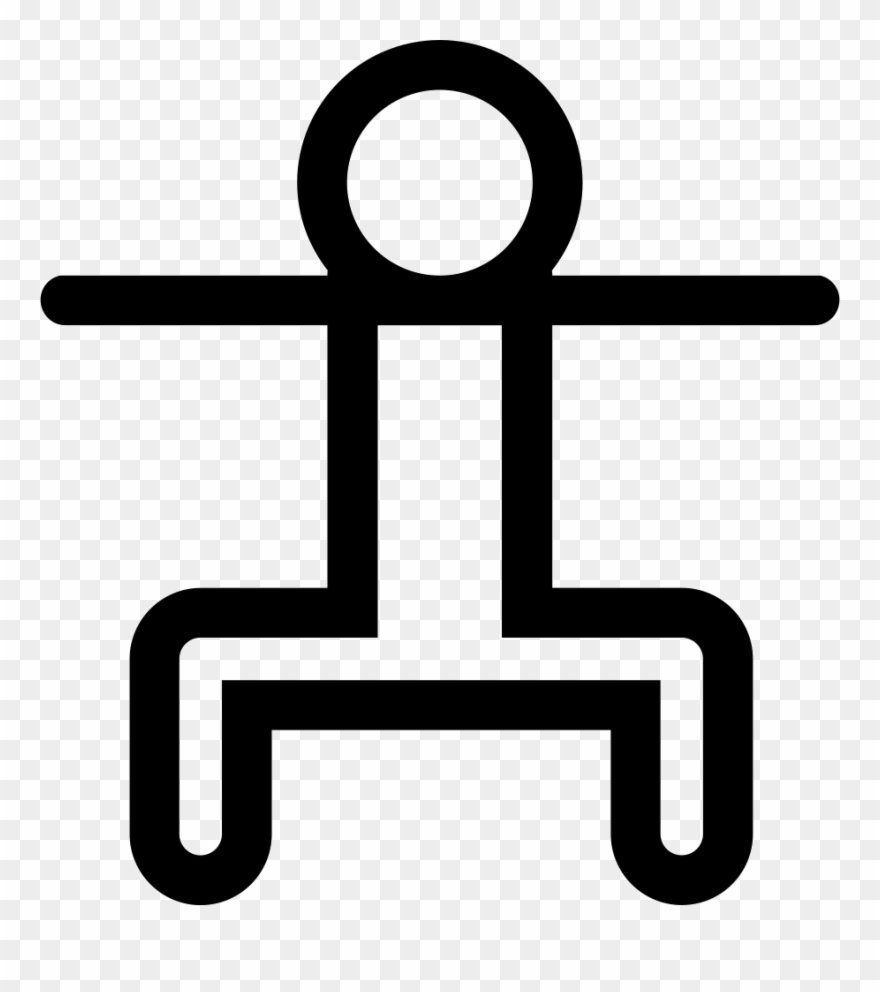 Human Figure In A Squatting Position Comments Clipart