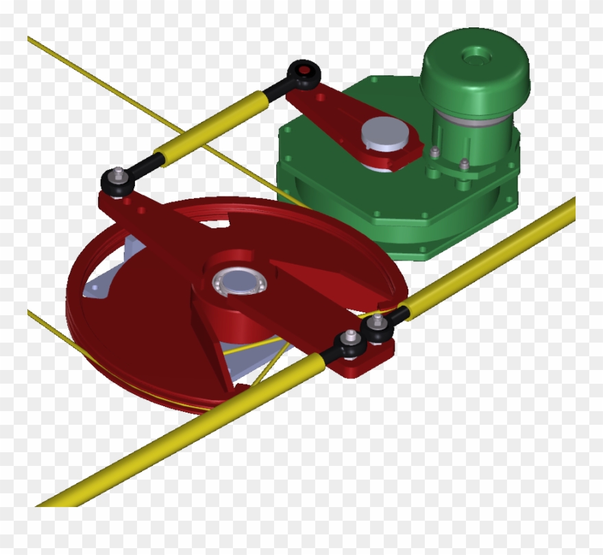 The Quadrant With Integrated Tillers Arms For The Cross-bar Clipart