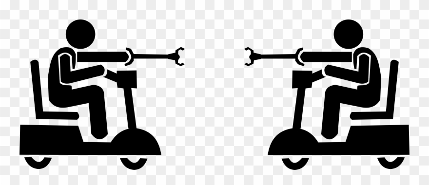 The Power Scooter And Claw Reacher Are Both Equipment Clipart