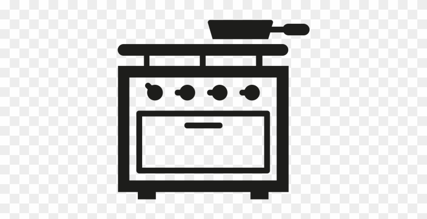 Stove Rubber Stamp Clipart