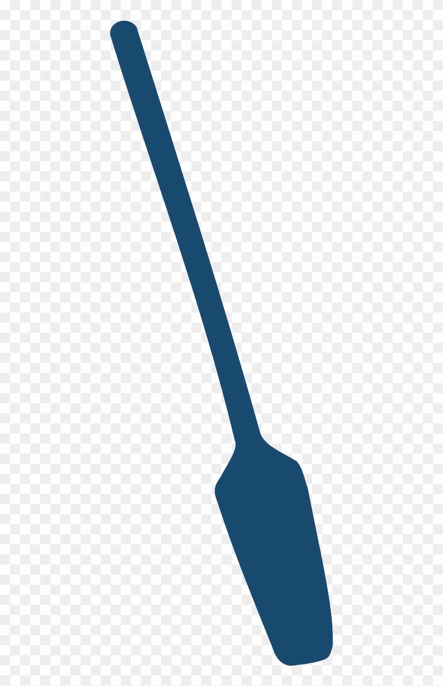 Oar Paddle Row Silhouette Blue Png Image Clipart