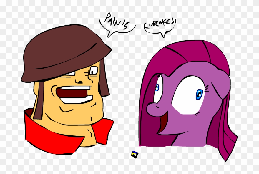 Pinkie Pie Cupcake Team Fortress 2 Face Pink Facial Clipart