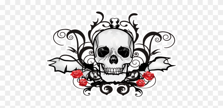 Stickers Tete De Mort Clipart