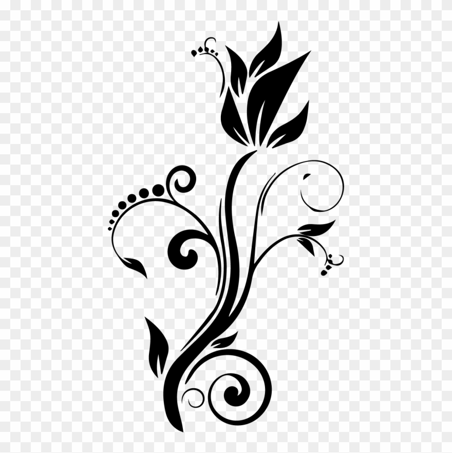 Stickers Fleur Style Arabesque Clipart