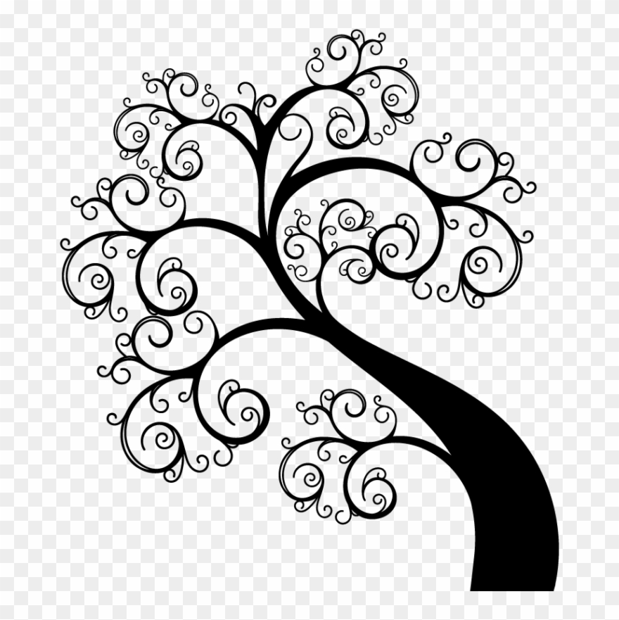 Stickers Arbre Arabesque Clipart