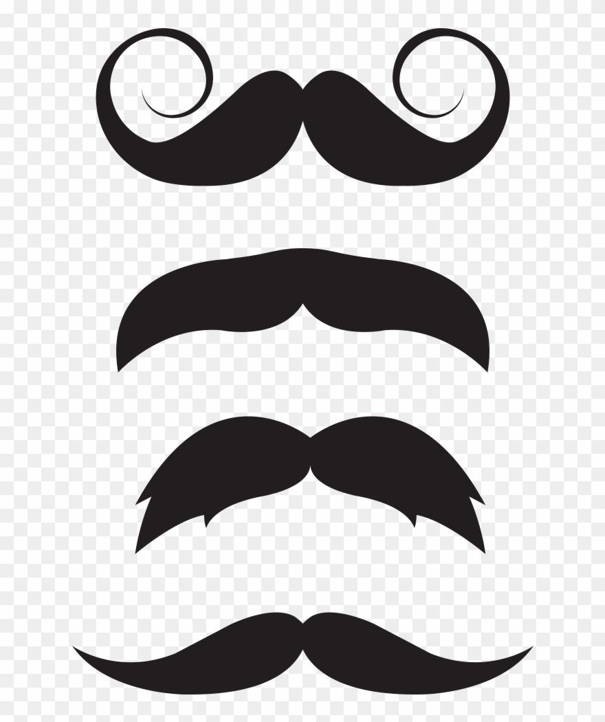 Kit De Stickers Moustache Clipart