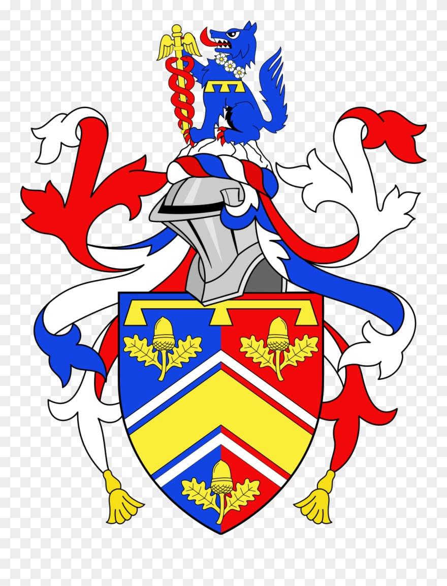 Coat Of Arms Of James Middleton With Crest Clipart