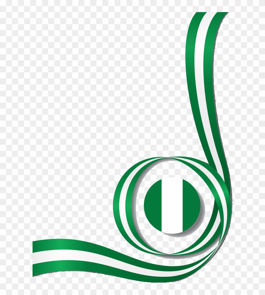 Nigeria Wavy Flag Clipart