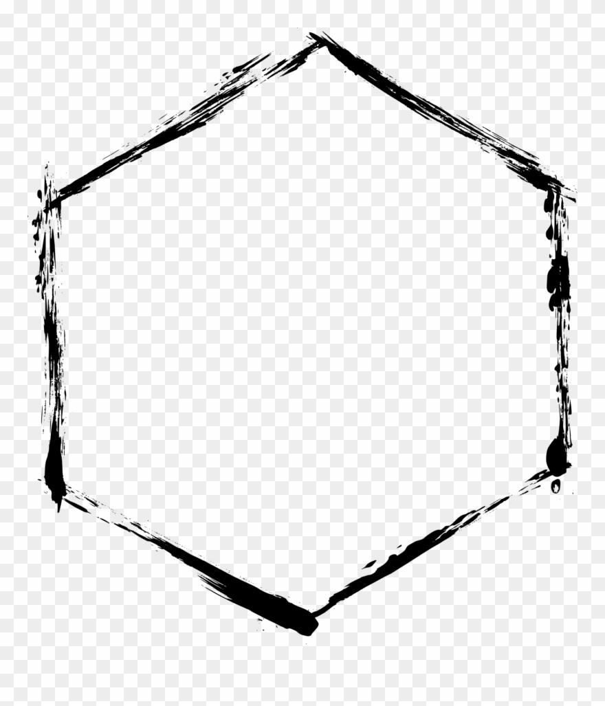 Freetoedit Remixit Frame Grunge Pattern Shape Hexagon Clipart