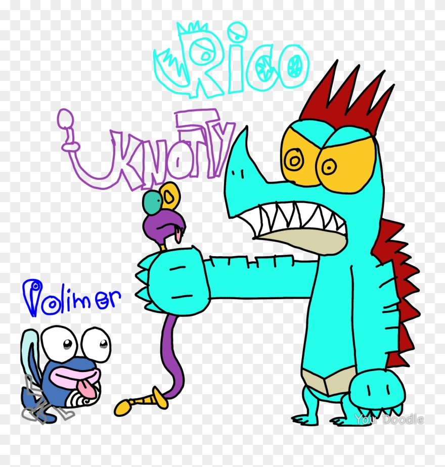 Rare Image Of Knotty And Polimer 🐉🐸🐊 Sea Serpent, Clipart