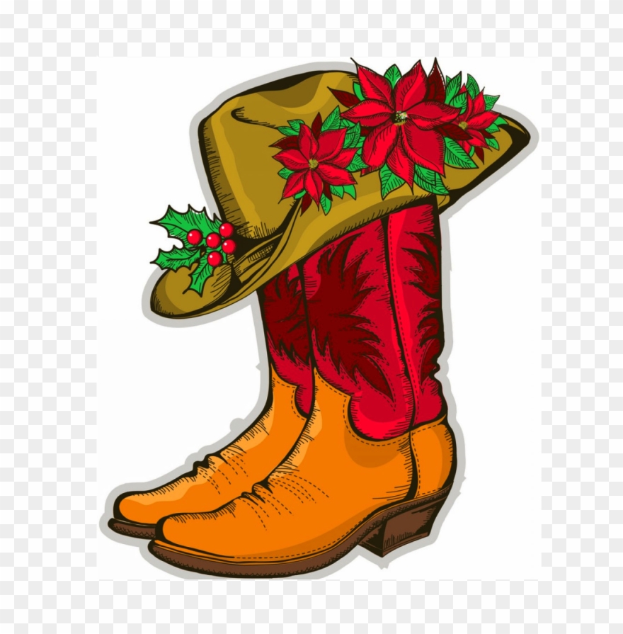 Old West Christmas Party Clipart
