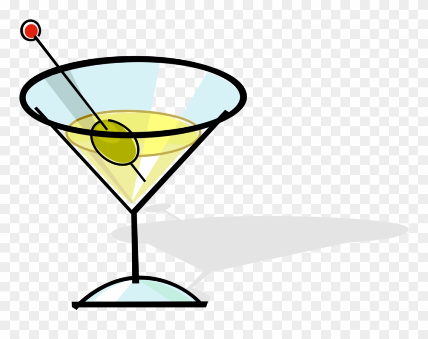 Martini Image Illustration Of Alcohol Beverage Clipart