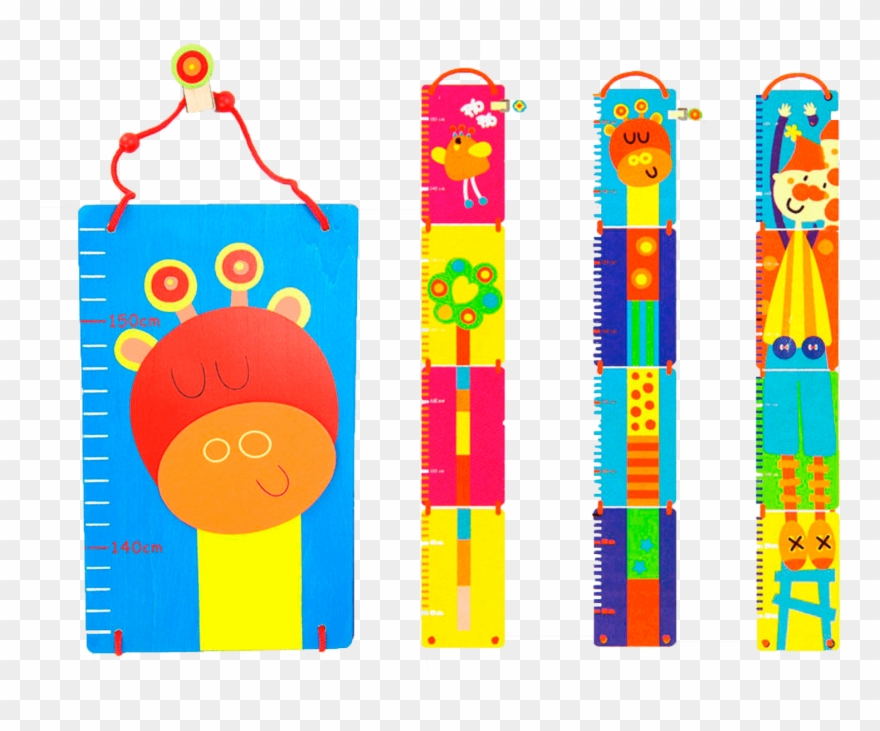 Medidor Madera Infantil * 90 X 12 Cm Clipart