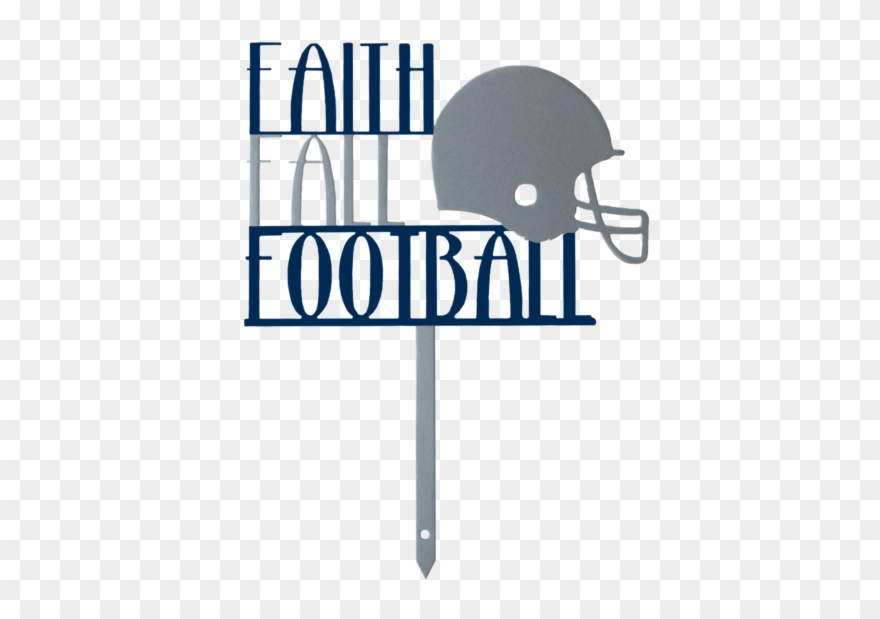 Faith Fall And Football Football Yard Stake Fall Yard Clipart