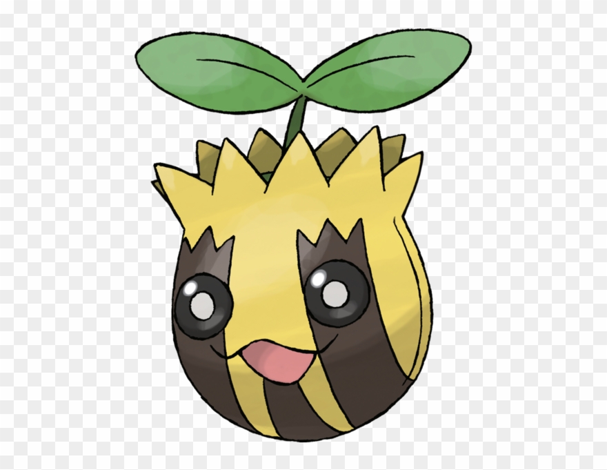 It's Just A Sprouting Seed With A Face On It, But It's Clipart