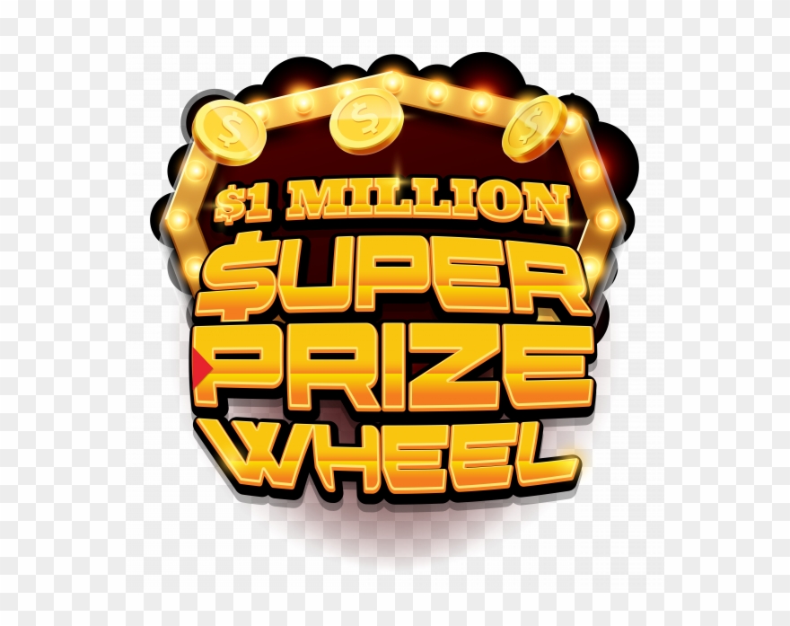 $1 Million Super Prize Wheel Clipart