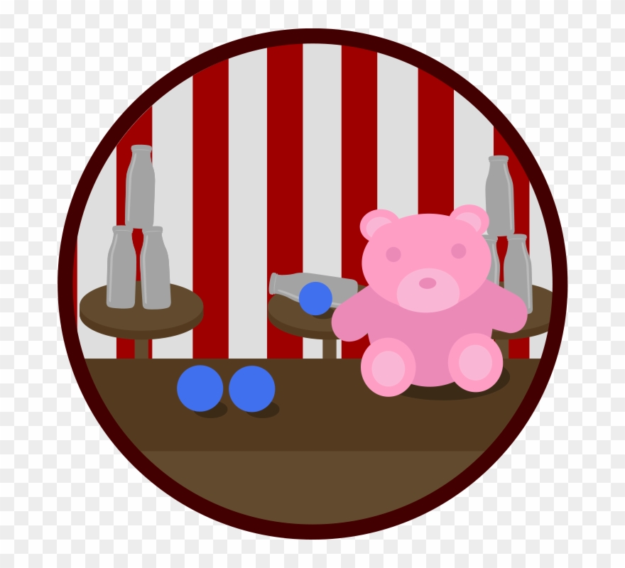 Name, Milk Bottle Toss Teddy Clipart