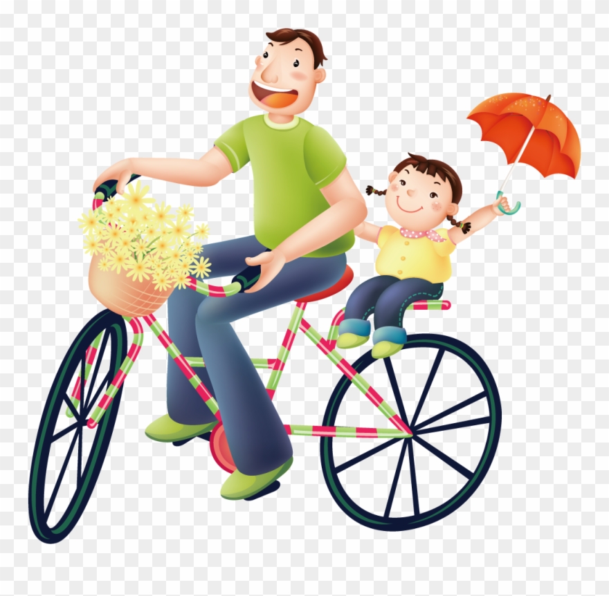 Father Birthday Wish And Cycling Transprent Png Clipart