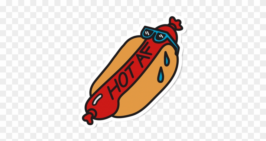 Hot Af Sticker Clipart