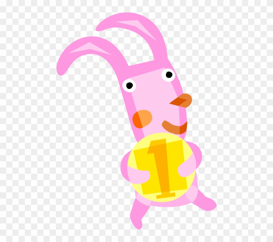 Vector Illustration Of Pascha Easter Bunny Rabbit Folkloric Clipart