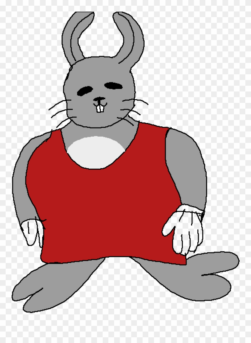 Big Chungus In Red Dress Clipart