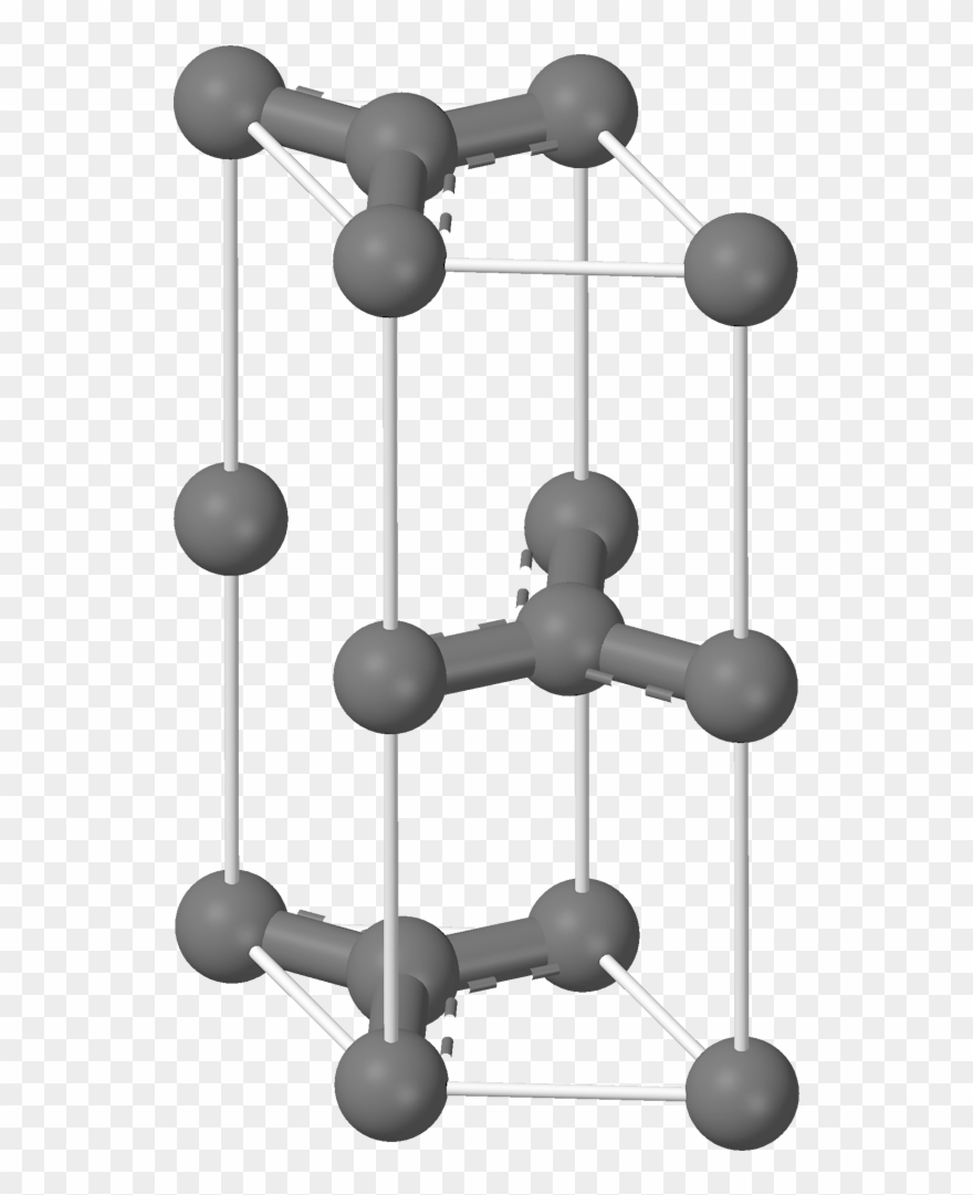 Graphite Unit Cell 3d Balls Clipart