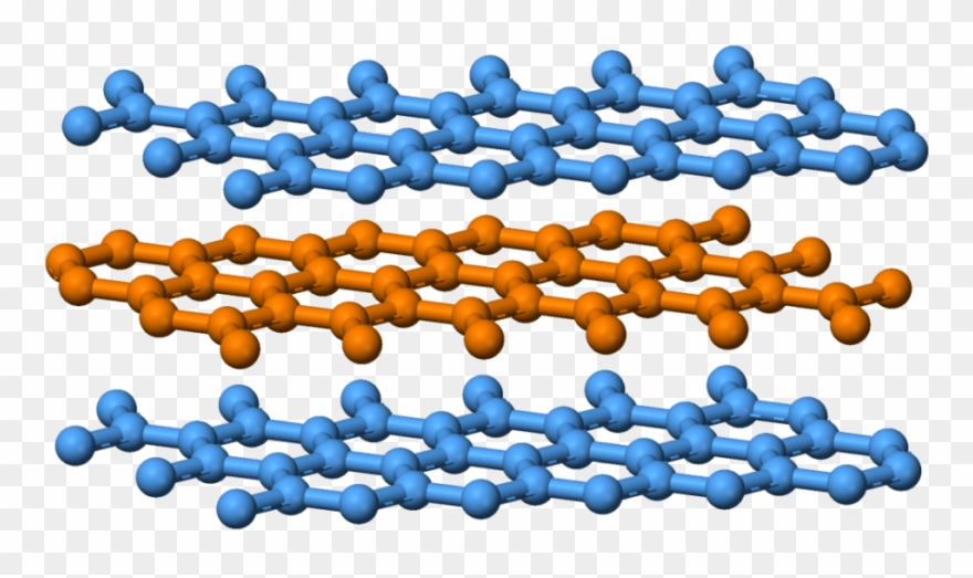 Graphite Layers Side 3d Balls Clipart