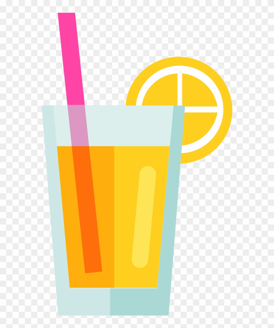 Svg Stock Orange Drink Yellow Lemon Transprent Clipart