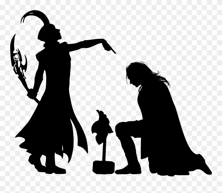 Jpg Transparent Download Loki Stencil Kneel Brother Clipart