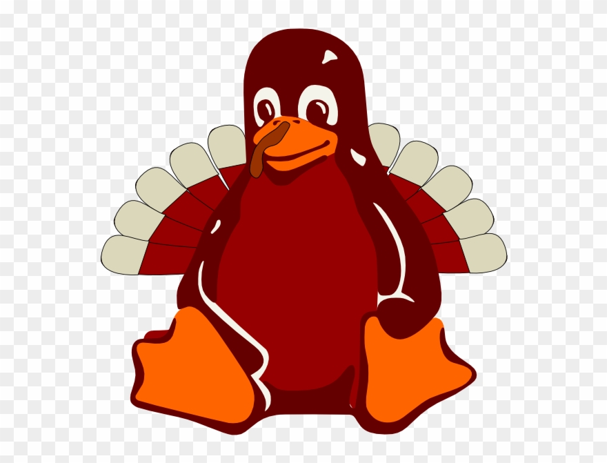 62264 Hokie Tux Clipart