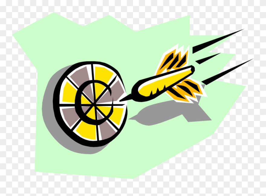 Vector Illustration Of Traditional Pub Game Dartboard Clipart